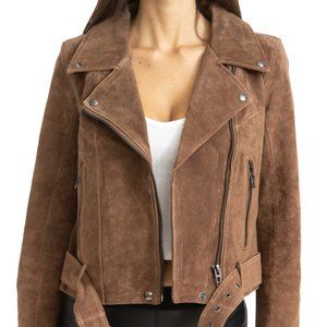 BLANK NYC Suede Moto Jacket